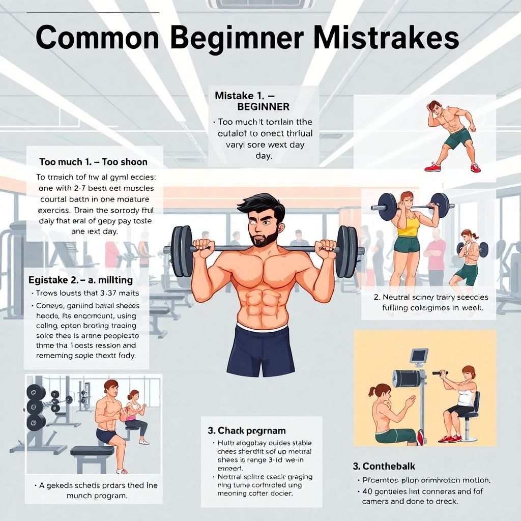 Типичные ошибки новичков на тренировках и как их избежать в спортзале